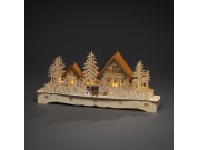 Konstsmide Wooden Village Silhouette (warm white, 9 LED)